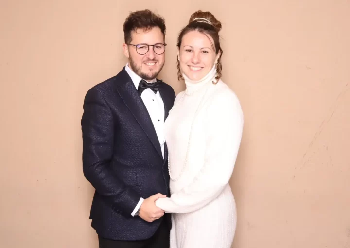 Fabrizio and Olga in a party