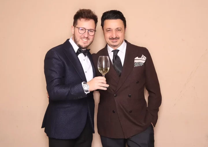 Fabrizio with an employee