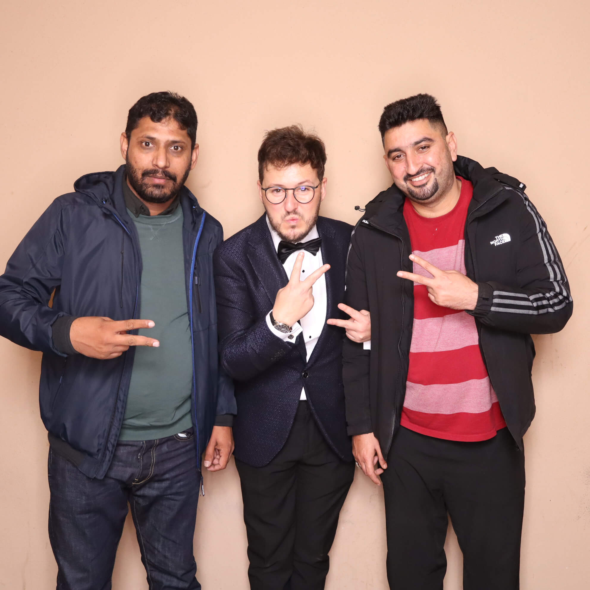 Fabrizio with employees