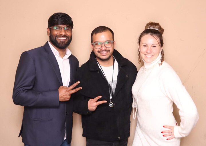 Employees in Christmas