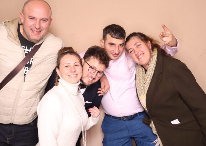 Employees in Christmas